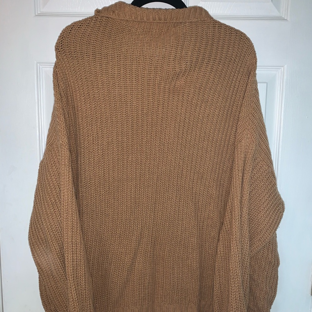 Casual Beige Turtleneck